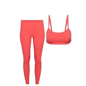 Aritzia Butter Cherry Red Set